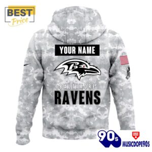 2024 Baltimore Ravens Salute To Service Hoodie, Cap