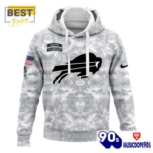 2024 Buffalo Bills Salute To Service Hoodie, Cap