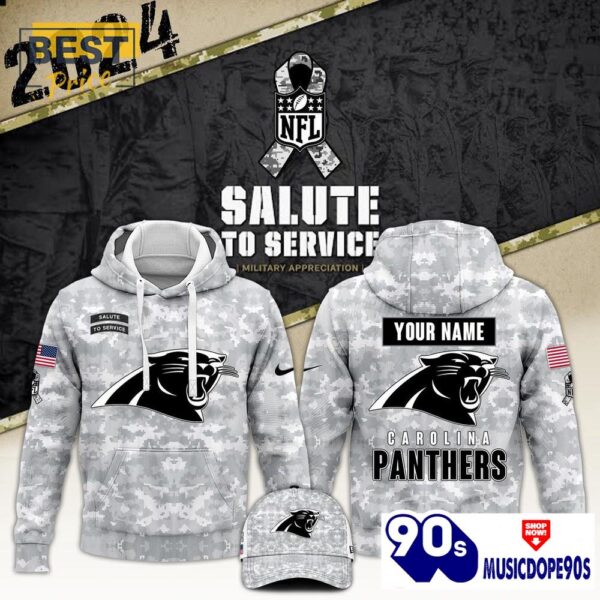 2024 Carolina Panthers Salute To Service Hoodie, Cap