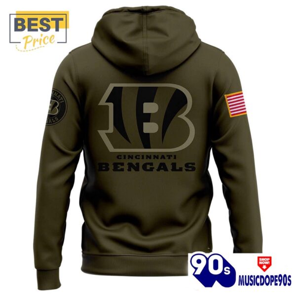 2024 Cincinnati Bengals Camo Salute to Service Hoodie, Jogger, Cap