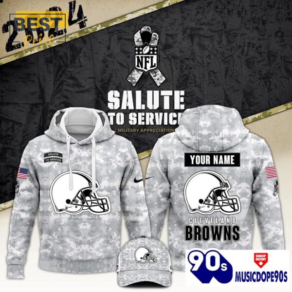 2024 Cleveland Browns Salute To Service Hoodie, Cap