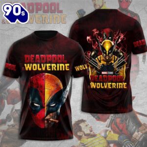 2024 Deadpool And Wolverine Design 3D T-Shirt  For Fans