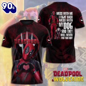 2024 Deadpool Wolverine Superhero 3D Apparel Shirts  For Fans