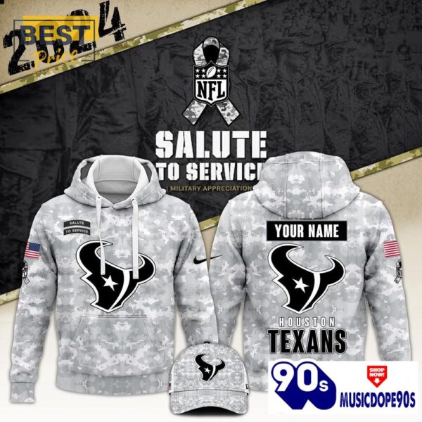 2024 Houston Texans Salute To Service Hoodie, Cap