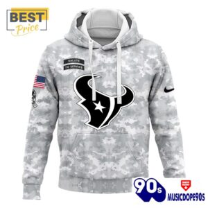 2024 Houston Texans Salute To Service Hoodie, Cap