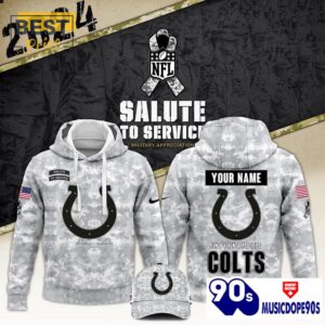 2024 Indianapolis Colts Salute To Service Hoodie, Cap