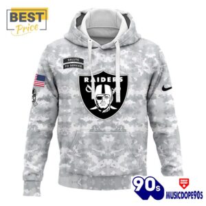 2024 Las Vegas Raiders Salute To Service Hoodie, Cap