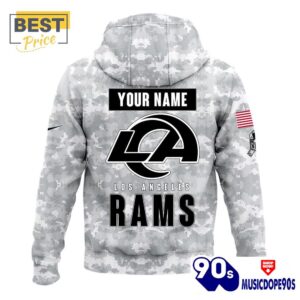 2024 Los Angeles Rams Salute To Service Hoodie, Cap