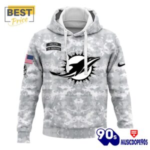 2024 Miami Dolphins Salute To Service Hoodie, Cap