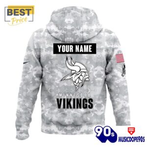 2024 Minnesota Vikings Salute To Service Hoodie, Cap