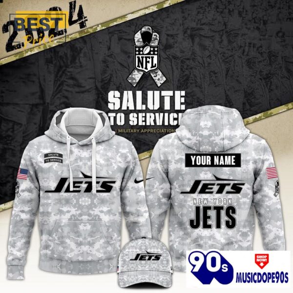 2024 New York Jets Salute To Service Hoodie, Cap