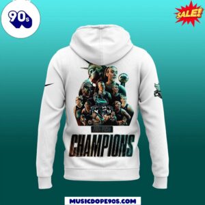 2024 NY Liberty White Pullover Hoodie Final Champions Edition