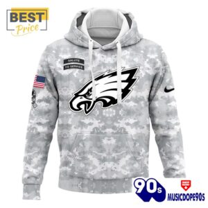 2024 Philadelphia Eagles Salute To Service Hoodie, Cap