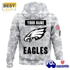 2024 Philadelphia Eagles Salute To Service Hoodie, Cap