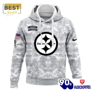 2024 Pittsburgh Steelers Salute To Service Hoodie, Cap