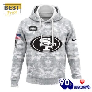 2024 San Francisco 49ers Salute To Service Hoodie, Cap