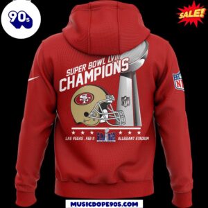 2024 San Francisco 49Ers Super Bowl LVIII Champions Hoodie