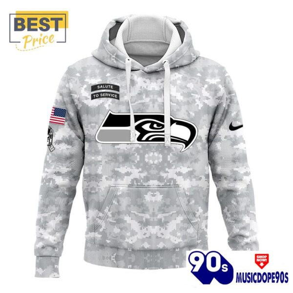 2024 Seattle Seahawks Salute To Service Hoodie, Cap