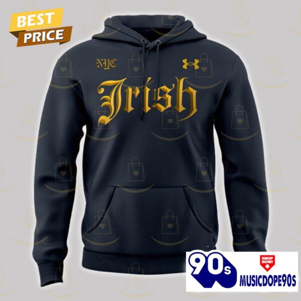 2024 Shamrock Series Notre Dame Fighting Irish Football Design Hoodie