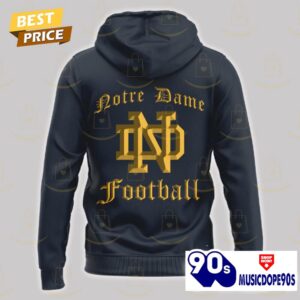 2024 Shamrock Series Notre Dame Fighting Irish Football Design Hoodie