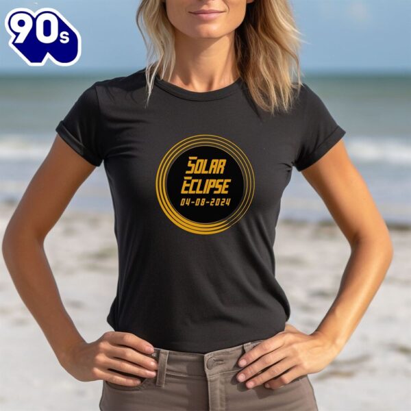 2024 Solar Eclipse Shirt, Science T Shirt, Astronomy Sun Shirt Black