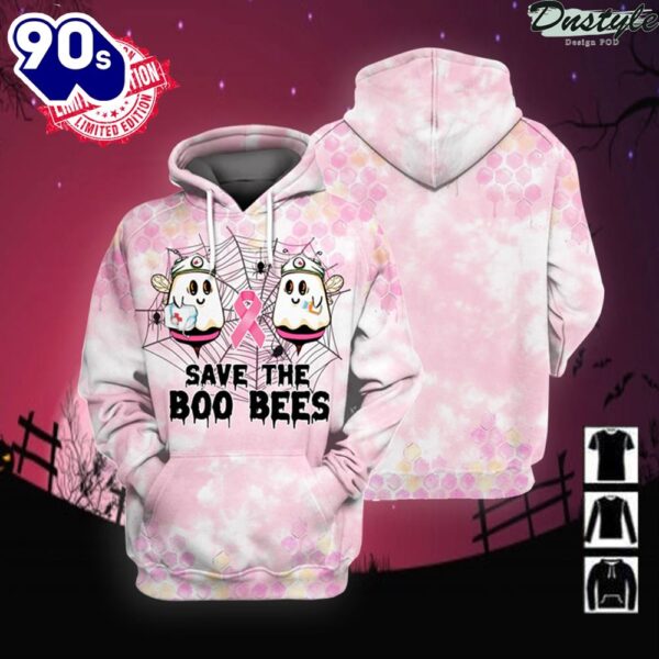 3D Breast Cancer Save The Boo Bees – Breast Cancer Awareness 3D All Over Print Shirt