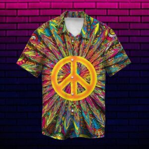 A Peaceful Hippie Hawaiian Shirt…