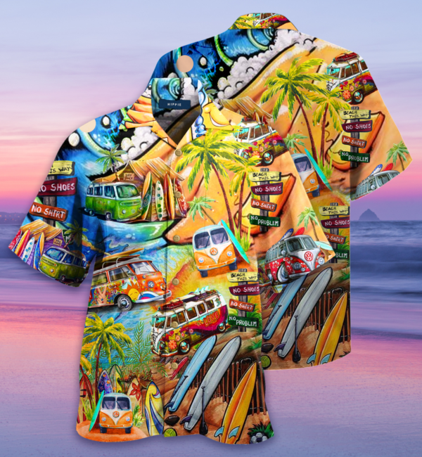 Amazing Happy As A Hippie Hawaiian Shirt – Beachwear For Men – Gifts For Young Adults