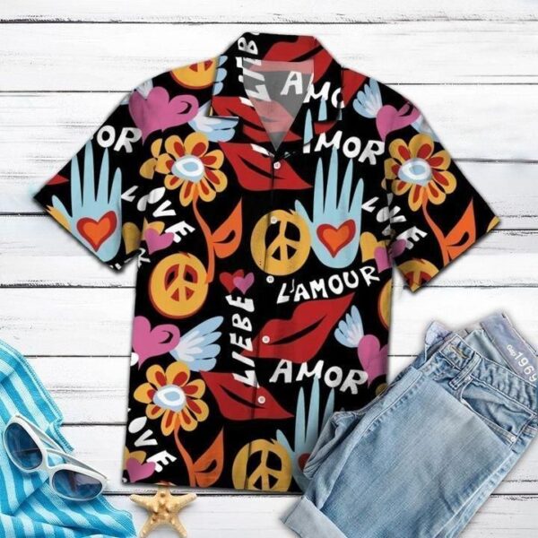 Amazing Hippie Hawaiian Shirt – Beachwear For Men – Gifts For Young Adults