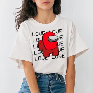 Among Us Valentine’s Day T-Shirt Love Among Us Shirt