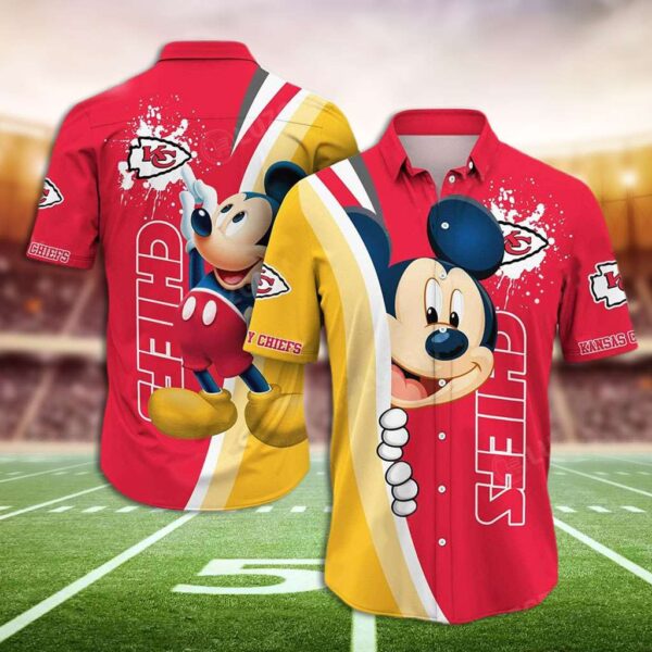 Andy Reid Hawaiian Shirt Kansas City Chiefs Mickey Hawaiian Shirt