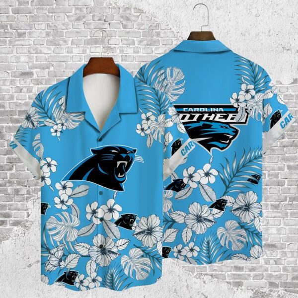 Aop Hawaiian Shirt for Carolina Panthers Fans