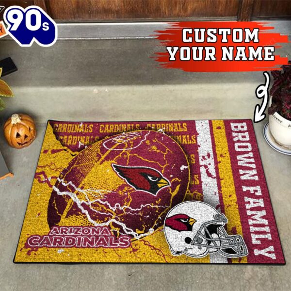 Arizona Cardinals NFL-Custom Your Name Doormat