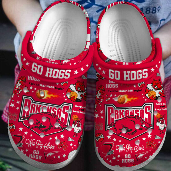 Arkansas Razorbacks football NCAA Crocs Clogs Crocband Shoes Comfortable For Men Women and Kids