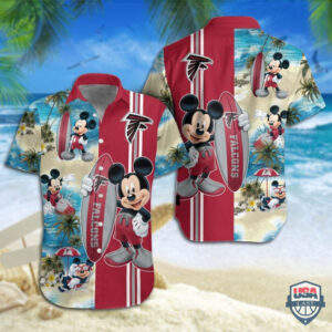 Atlanta Falcons Mickey Mouse Hawaiian…