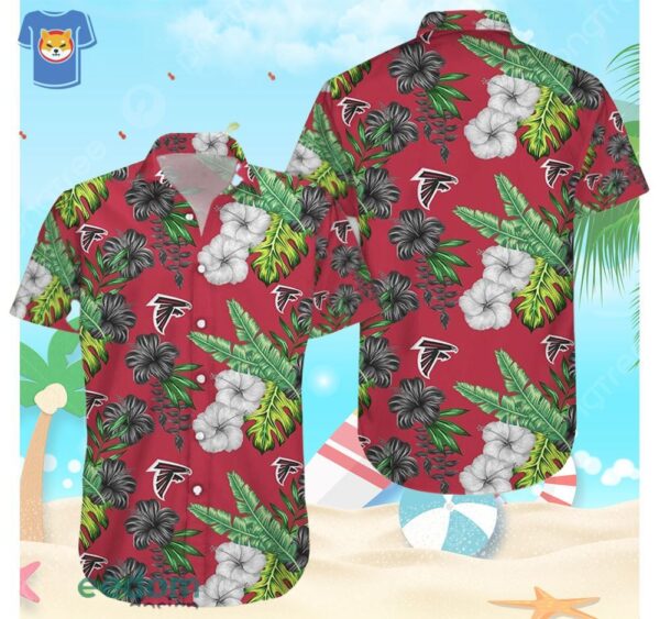 Atlanta Falcons NFL Button Up Shirt All Over Printed Hawaiian Shirt Best Summer Gift For Fans