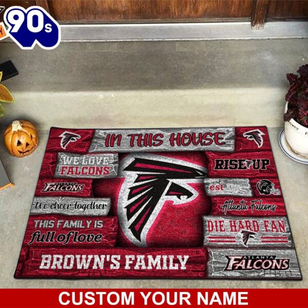 Atlanta Falcons NFL-Custom Doormat For Couples This Year