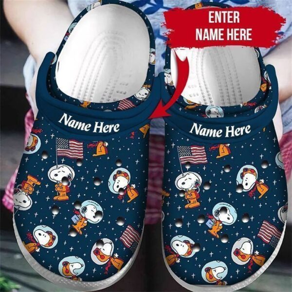 Autism Awareness Snoopy Custom Name clog Shoes