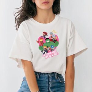 Avengers Valentines T-Shirt Disney Family Matching Unisex T-Shirt