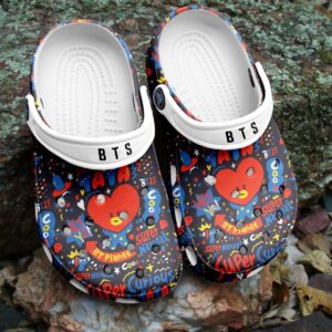 BTS Jungkook Pattern Clogs Crocband Shoes Crocs Comfortable For Men Women