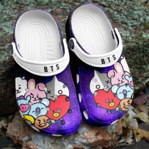 BTS Jungkook Pattern Clogs Crocs Comfortable Shoes Crocband For Men Women