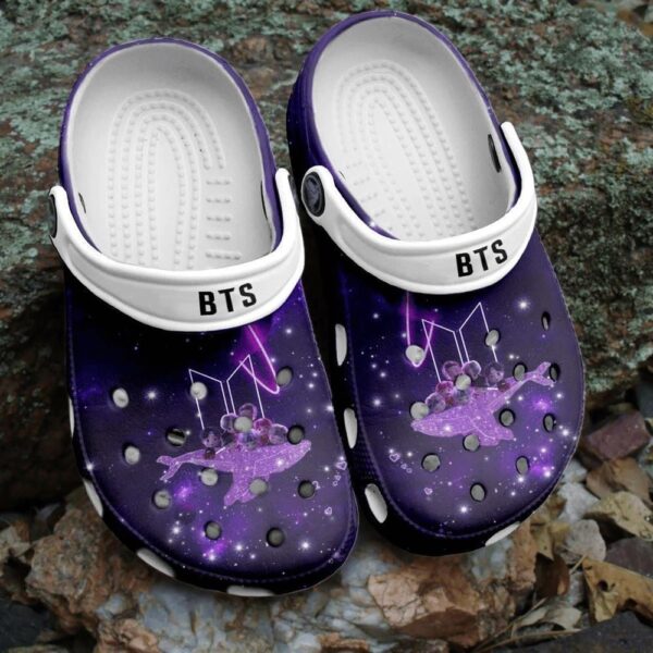 BTS Jungkook Pattern Crocband Clogs Shoes Comfortable Crocs For Men Women