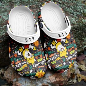 BTS Jungkook Pattern Crocs Comfortable…