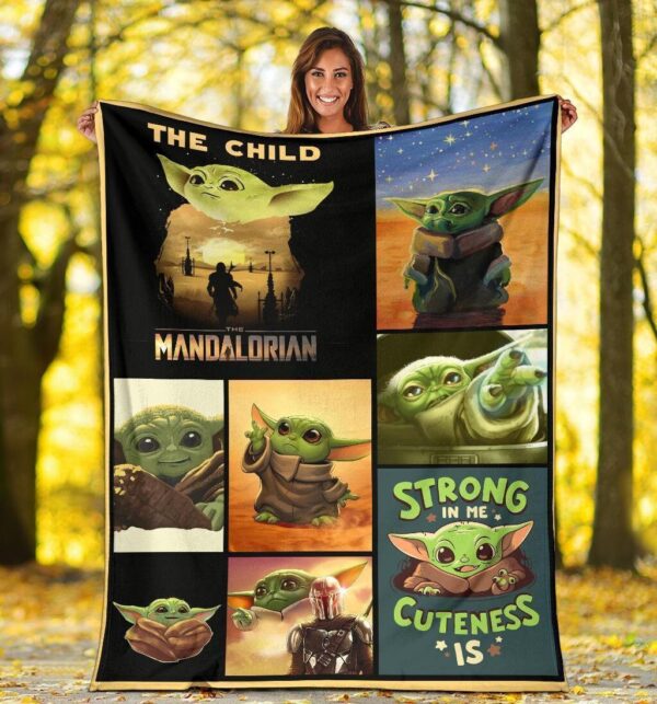 Baby Yoda Blanket The Child The Mandalorian Funny For Fan