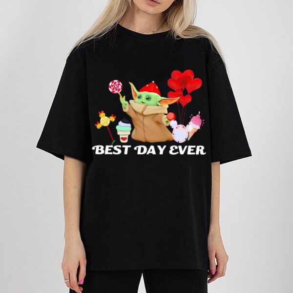 Baby Yoda Valentine Best Day Ever ShirtValentine’s Day T-Shirt
