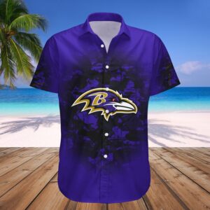 Baltimore Ravens Hawaii Shirt Camouflage…