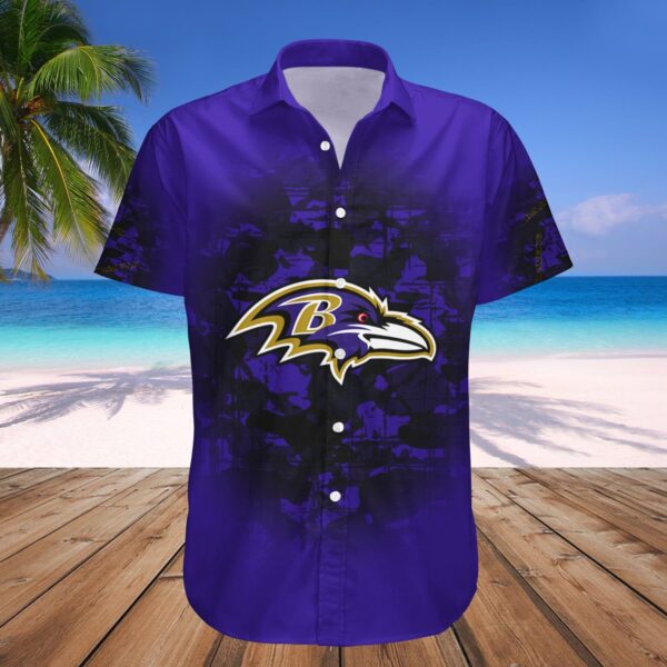 Baltimore Ravens Hawaii Shirt Camouflage Vintage  NFL