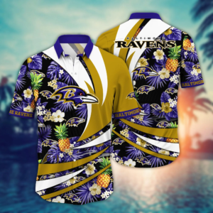 Baltimore Ravens NFL Hawaiian Shirt…