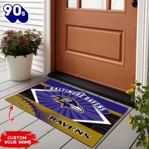 Baltimore Ravens NFL-Personalized Doormat For…
