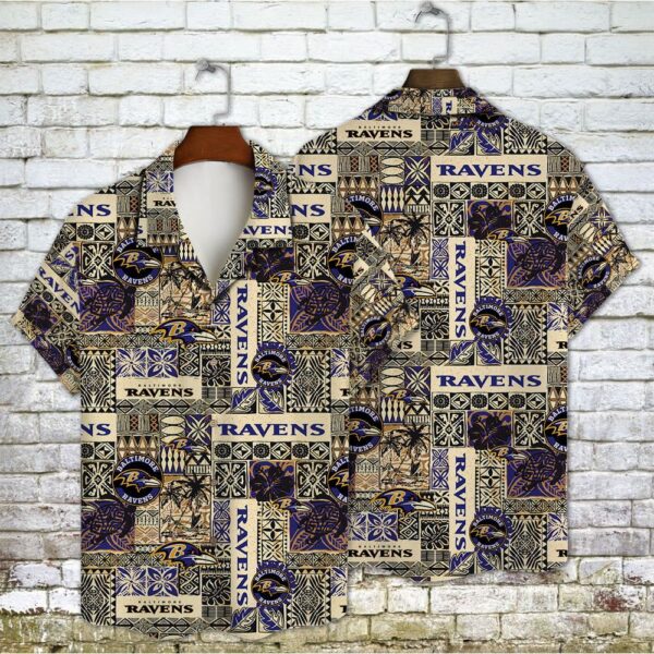 Baltimore Ravens Themed Classic Hawaiian Shirt